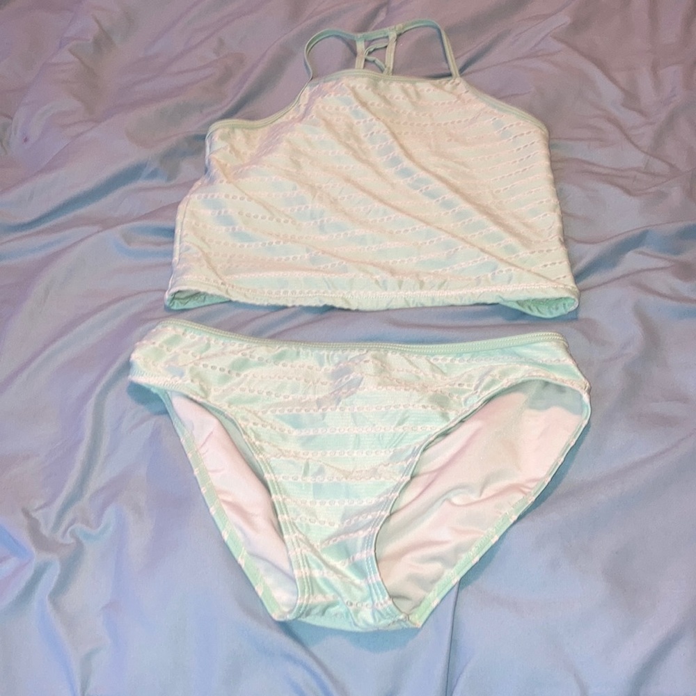 striped tankini